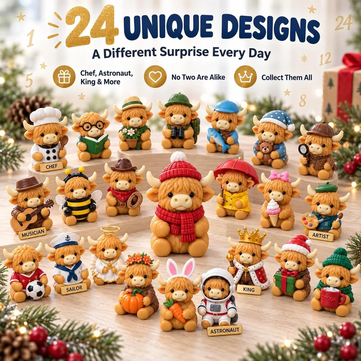 Highland Cow Advent Calendar