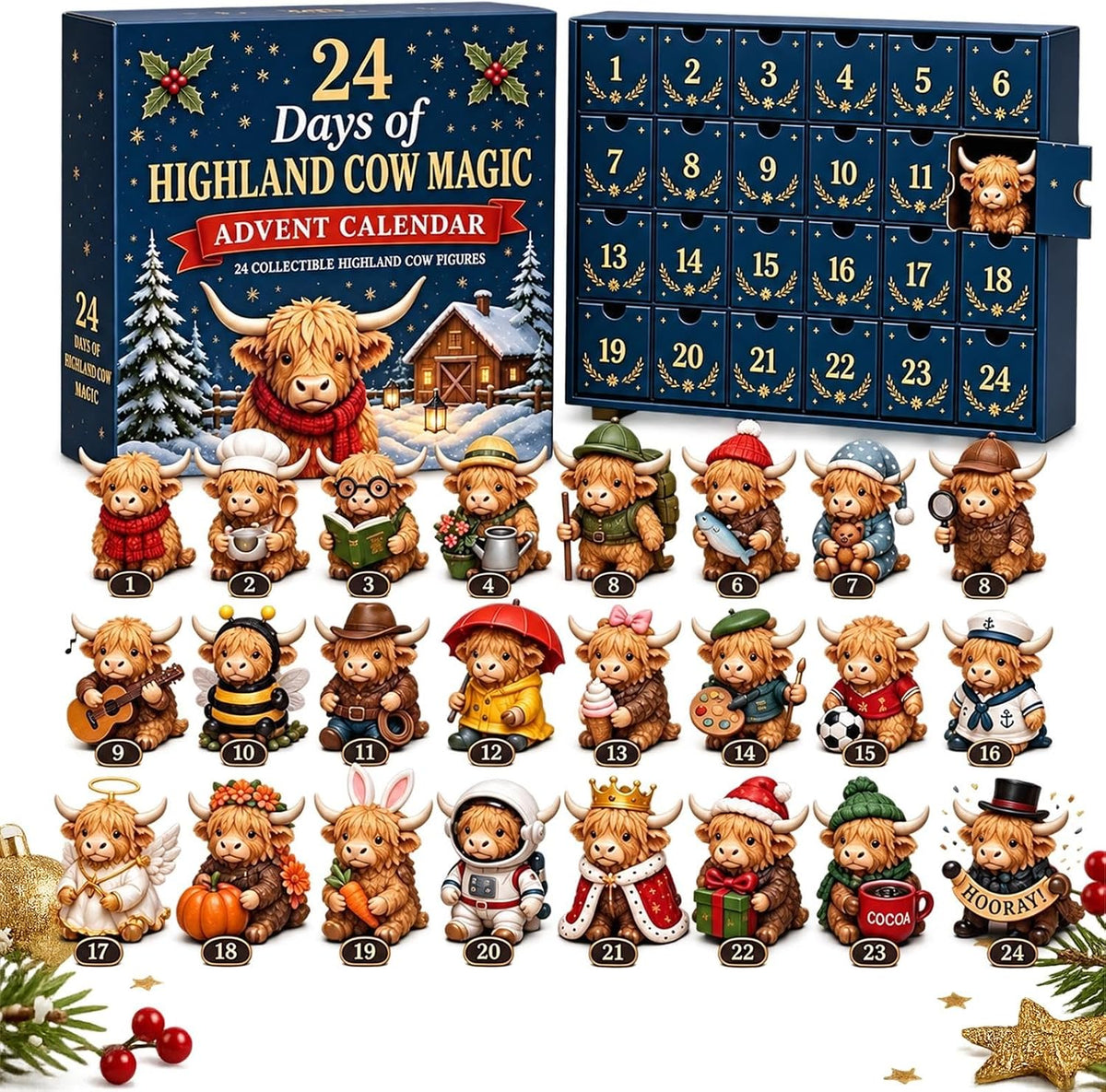 Highland Cow Advent Calendar
